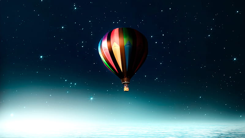 Hot Air Balloon Illustration, air-balloon, artist, artwork, digital-art ...