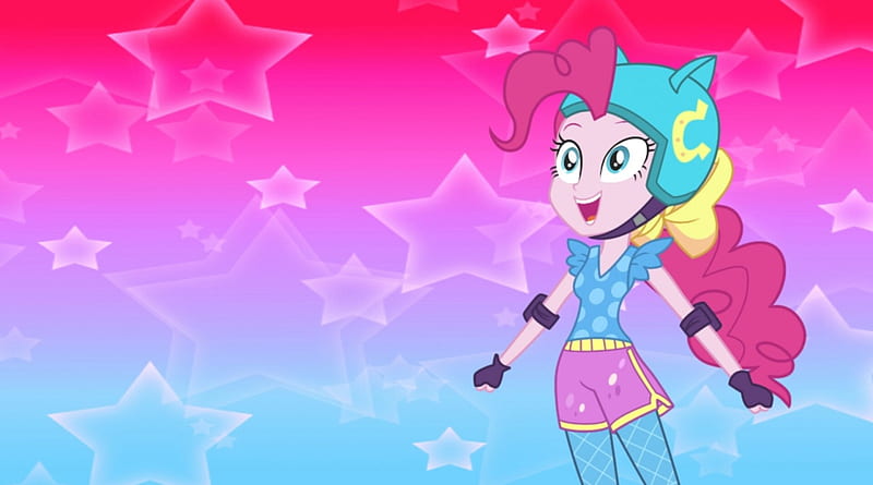 Pinkie Pie Skating , Skating, Movie, Pinkie Pie, cute, My Little Pony, Friendship is Magic, TV Series, Pink, kawaii, Cartoons, Equestria Girls, Friendship Games, HD wallpaper