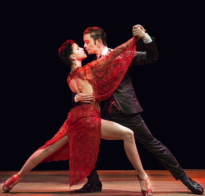 figure of tango, dancers, tango, figure, music, HD wallpaper