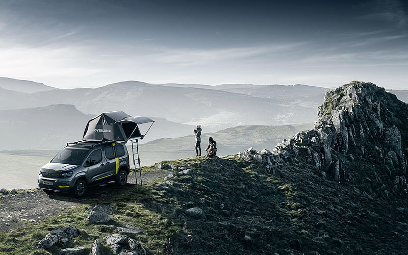 Peugeot Rifter 4x4 Concept mountains, 2018 cars, offroad, Peugeot Rifter, Peugeot, HD wallpaper