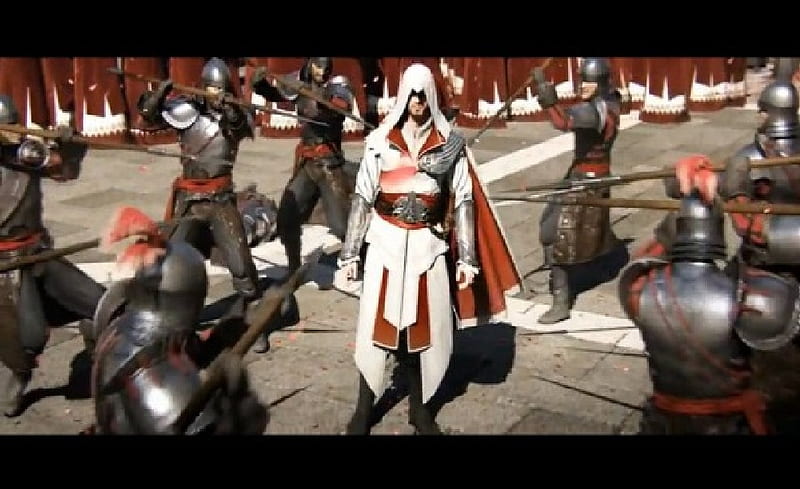 Surounded By Guards Assassins Creed Brotherhood Assassins Creed Assassin Hd Wallpaper Peakpx