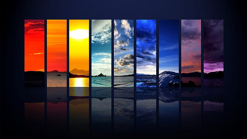 Spectrum-landscape selection, HD wallpaper