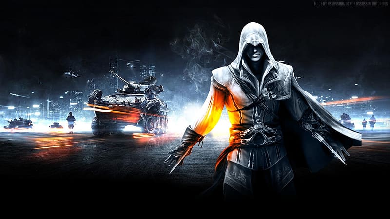 Assassin's Creed, Battlefield, Collage, Video Game, HD wallpaper