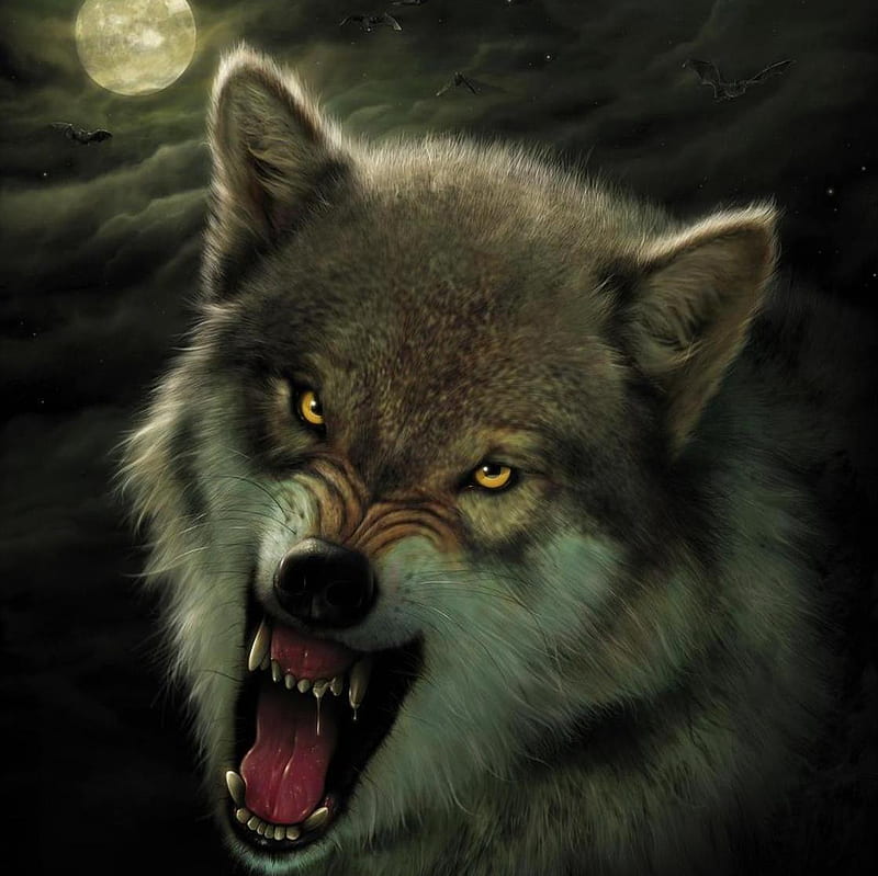 Nightbreed Wolf, moon, wolf, horror, nightbreed, adventure, animal ...