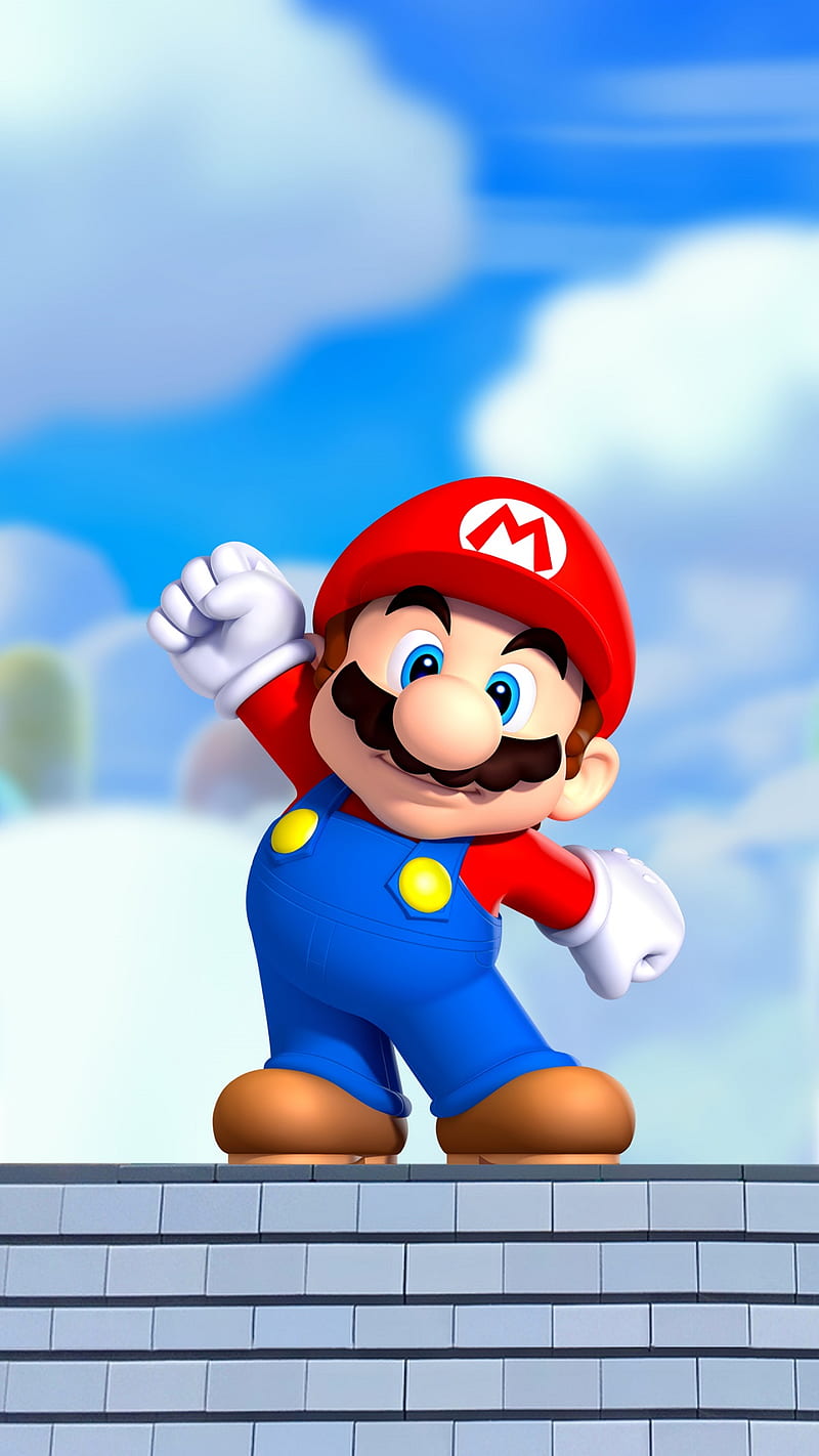 Super Mario, game, iphone, iphone7, nintendo, run, HD phone wallpaper