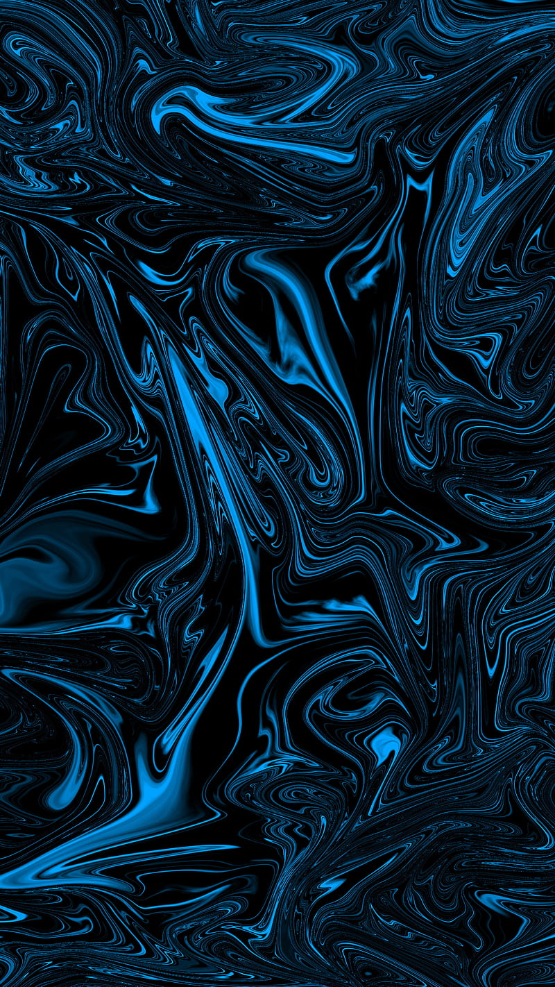 Blue liquid metal, abstract, cream, desenho, flow, glow, highlights, liquid metal, HD phone wallpaper