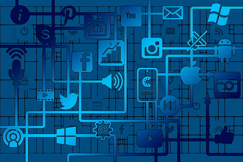 Technology, Social Media, Logo, HD wallpaper