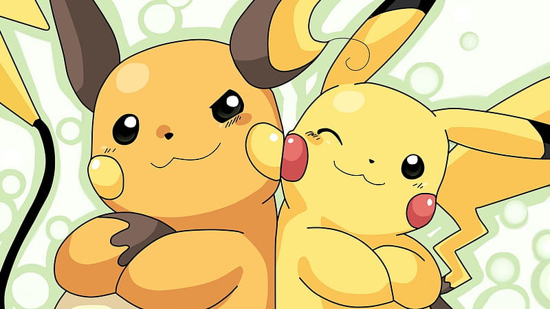 Raichu, pikachu, smiling, cute, pokemon, Anime, HD wallpaper | Peakpx