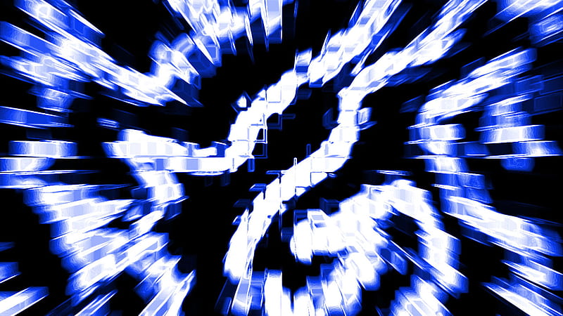 Blue White Hypnotic Mind Teaser Trippy, HD wallpaper