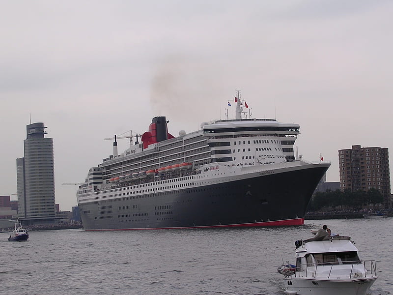 Queen Mary 2, queen, cruise, mary, cruiseship, HD wallpaper