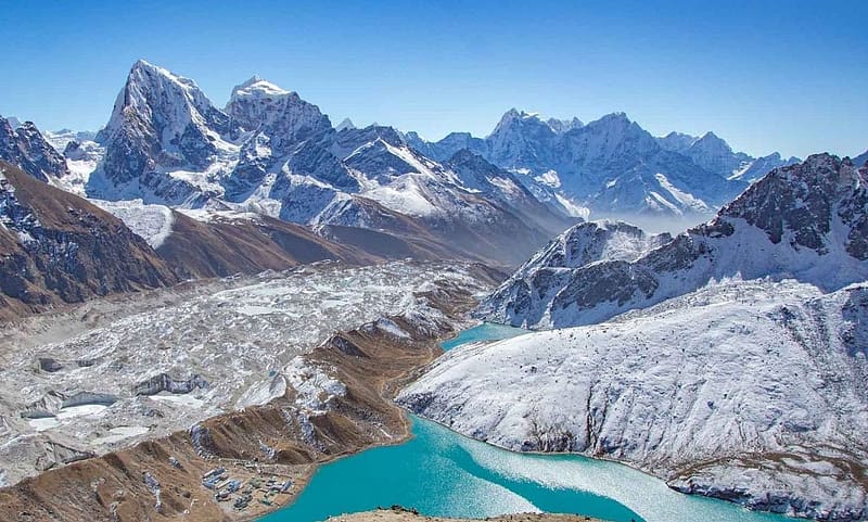 Everest three pass trek, trekking, everestthreepass, mountain, travel, HD wallpaper