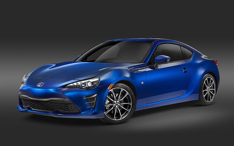 sports coupe, 2017, blue toyota, toyota 86, sports car, HD wallpaper