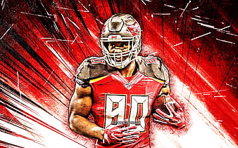 Jason Pierre-Paul, grunge art, linebacker, Tampa Bay Buccaneers, JPP,  american football, HD wallpaper