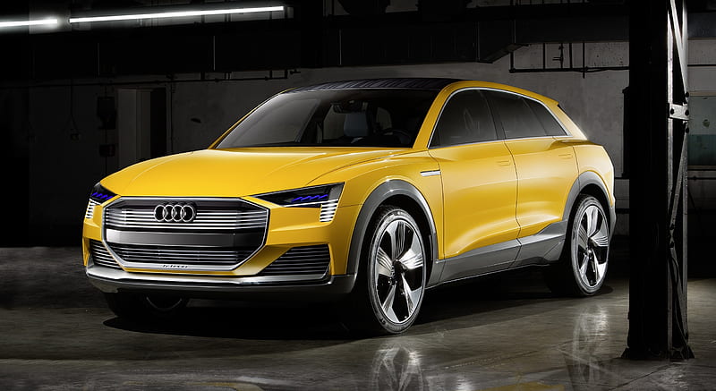 2016 Audi h-tron quattro SUV Concept (Color: Citrine Yellow) - Front , car, HD wallpaper