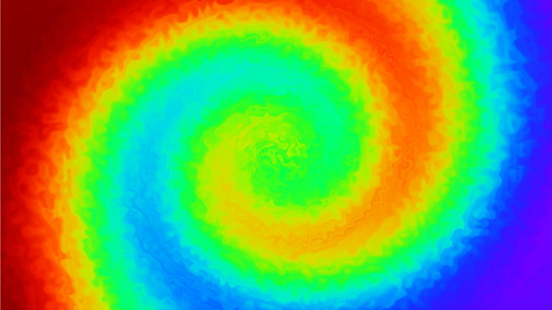Rainbow Spiral Trippy, HD wallpaper
