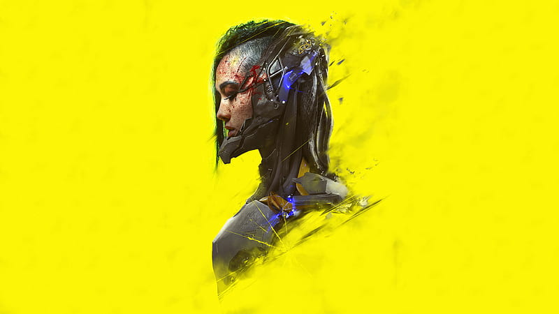 Cyborg Girl Headshot, HD wallpaper