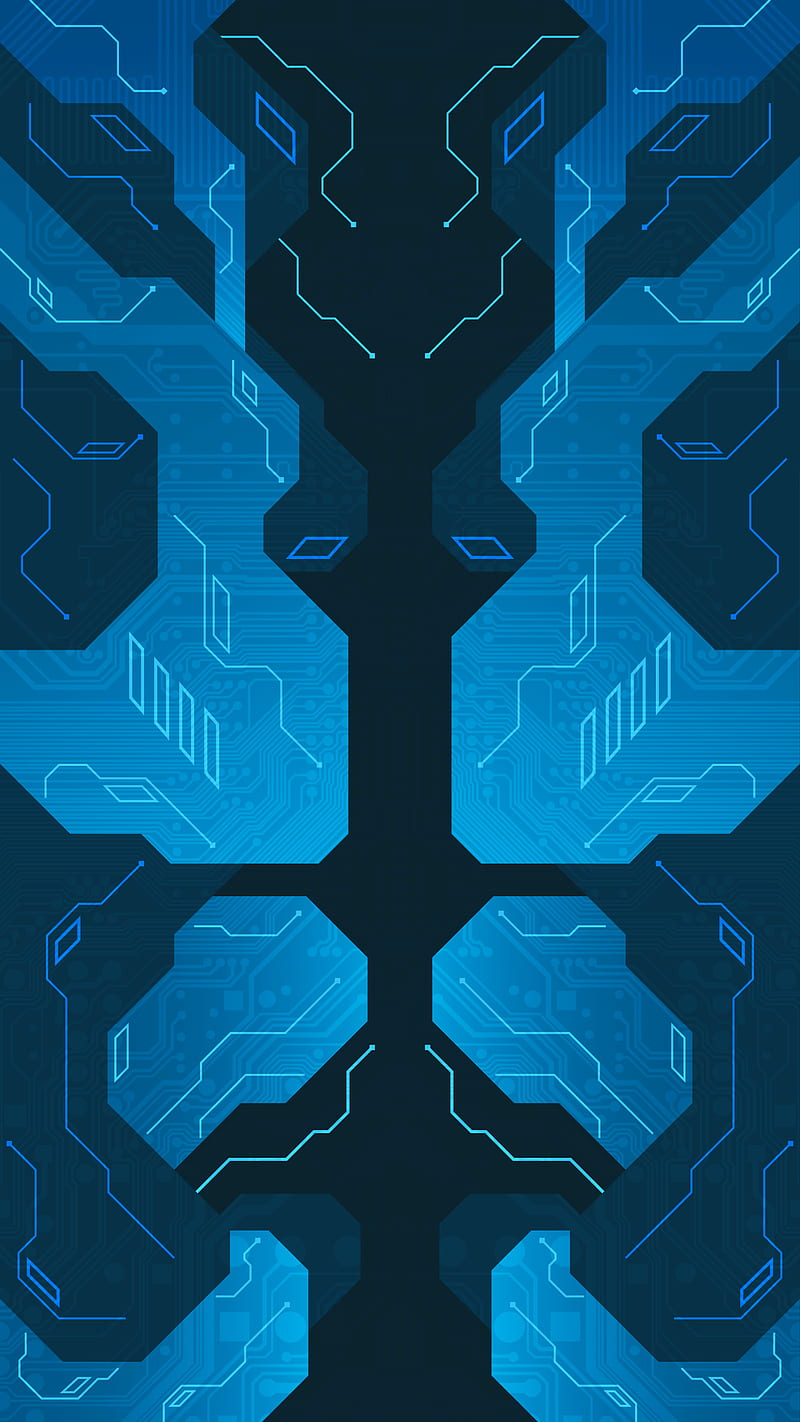 Tech X8, abstract, blue abstract, circuit, gamer , gaming, geometry, modern, robotic, technology, HD phone wallpaper