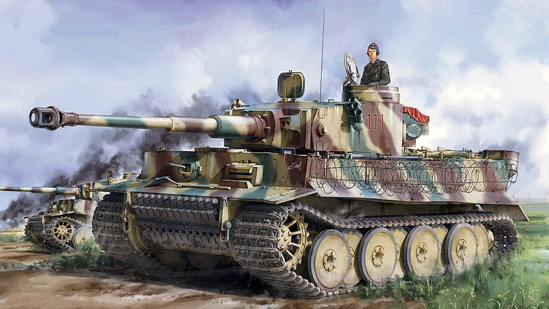 Tanks, Tiger I, Artistic, Panzerwaffe, Tank, HD wallpaper