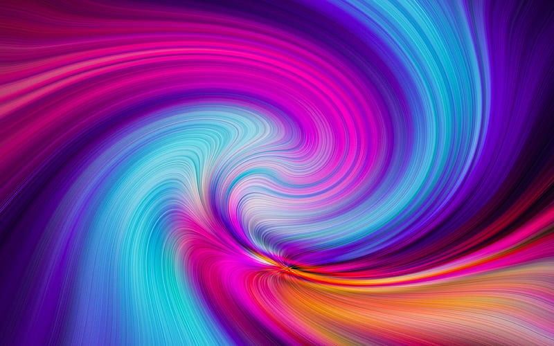 abstract vortex macro, colorful wavy background, colorful abstract waves, colorful waves, creative, wavy backgrounds, colorful backgrounds, HD wallpaper