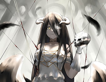 Anime, Overlord, Albedo (Overlord), Girl, Overlord (Anime), HD wallpaper