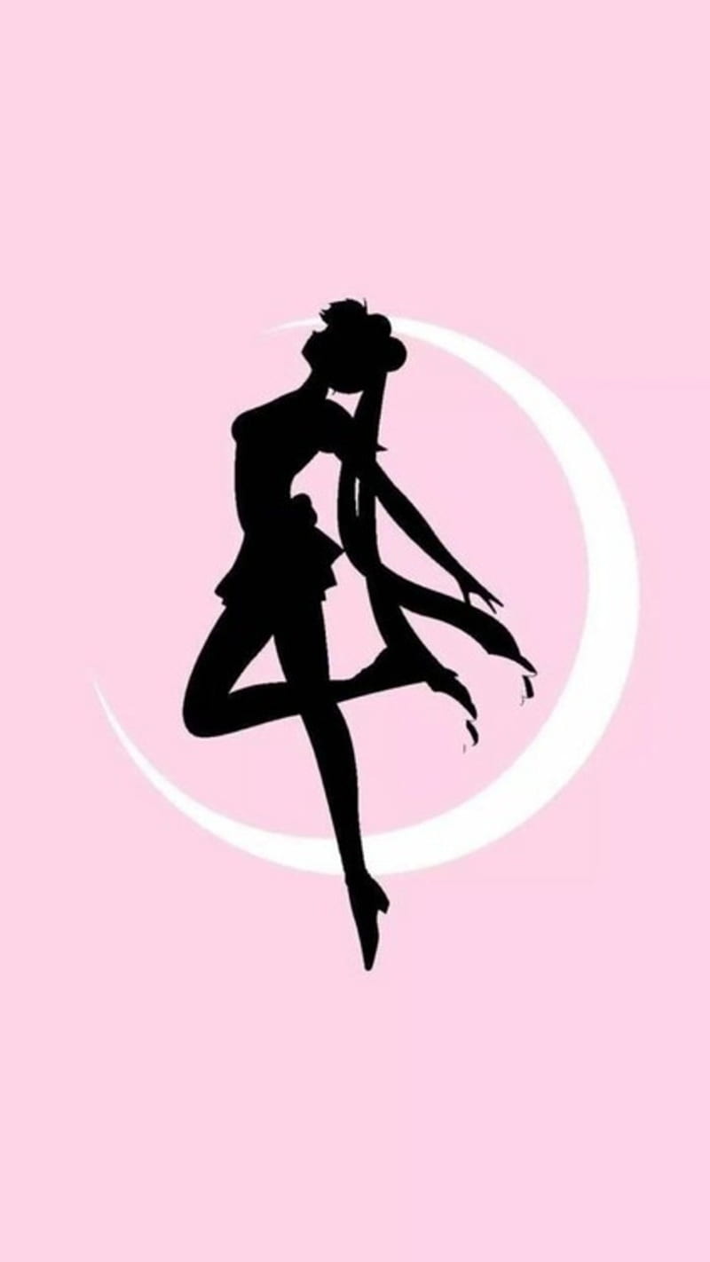 Sailor Moon icon, anime, girl, icon, love, moon, pink, power, sailor, HD phone wallpaper