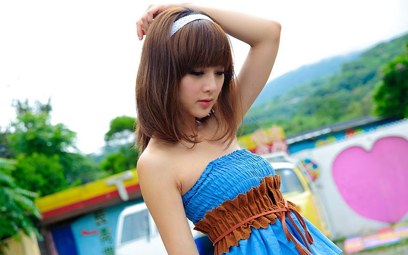 Taiwan beautiful girl MM mika fourth series 17, HD wallpaper