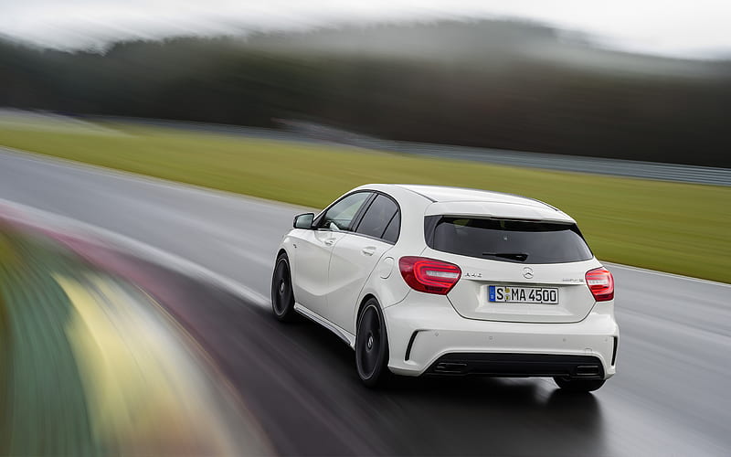 2014 Mercedes-Benz A45 AMG, A-Class, Hatch, Inline 4, Turbo, car, HD wallpaper