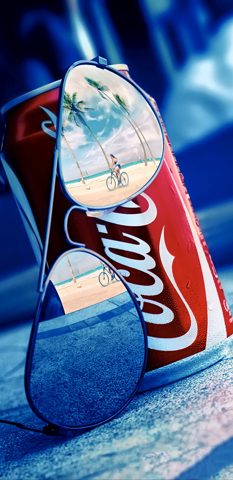 Coca cola, gafas de sol, Fondo de pantalla de teléfono HD | Peakpx