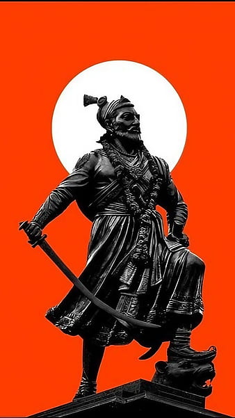 Maratha Empire Chhatrapati Shiva Hinduism, hinduism, text, orange, logo png  | PNGWing