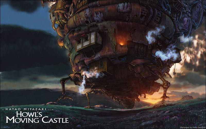Howl's moving castle, cloud, anime, magic, howl, hayao, wall, miyazaki, HD wallpaper