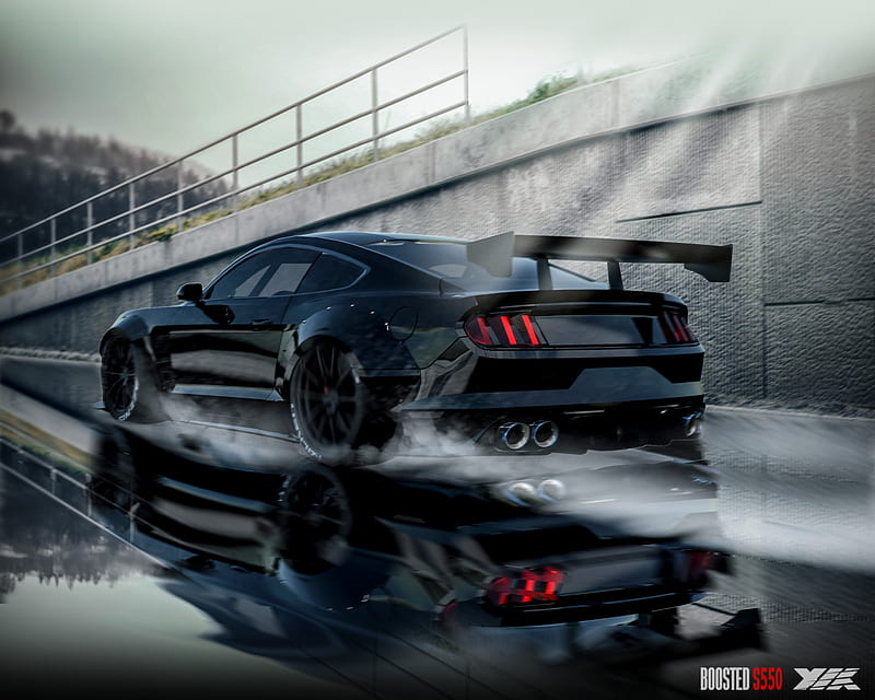 Ford Mustang, car, gt muscle, tuning, HD wallpaper
