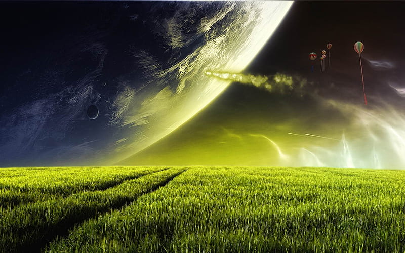 alien planet-Dreamy and Fantasy, HD wallpaper