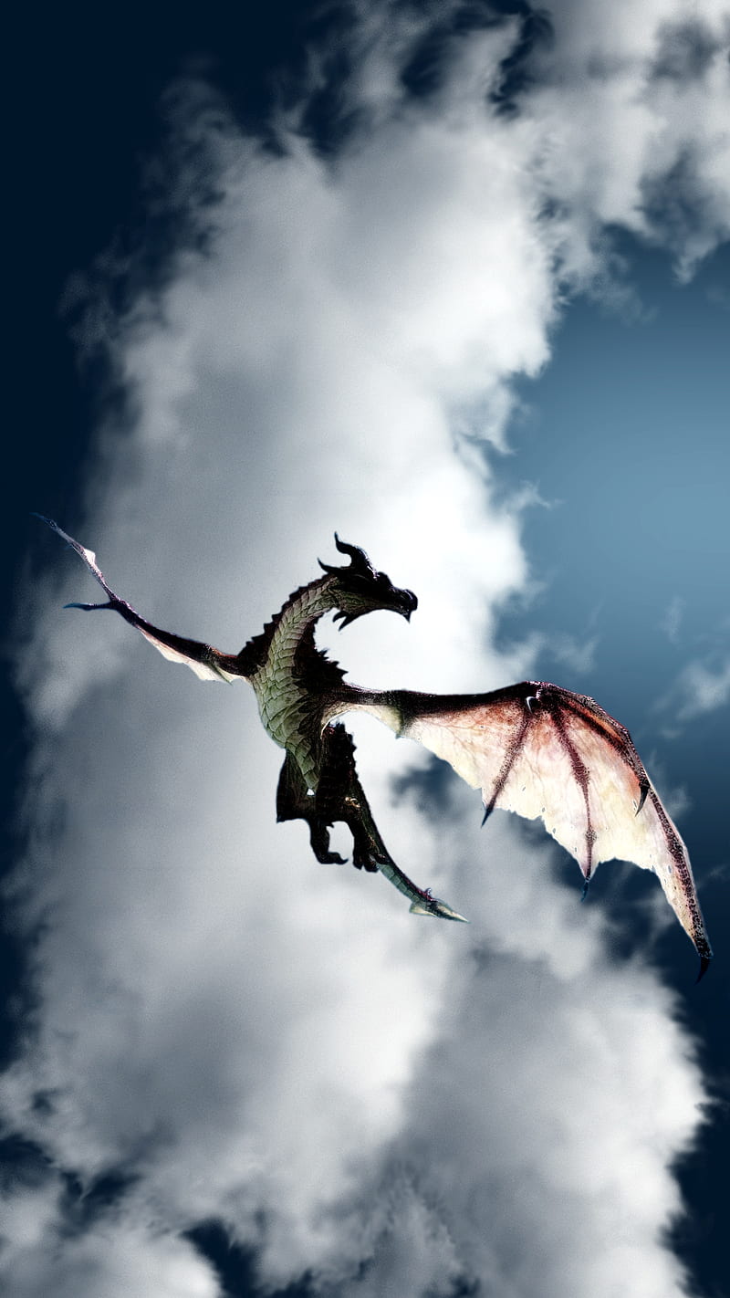 dragon sky, cloud, HD phone wallpaper