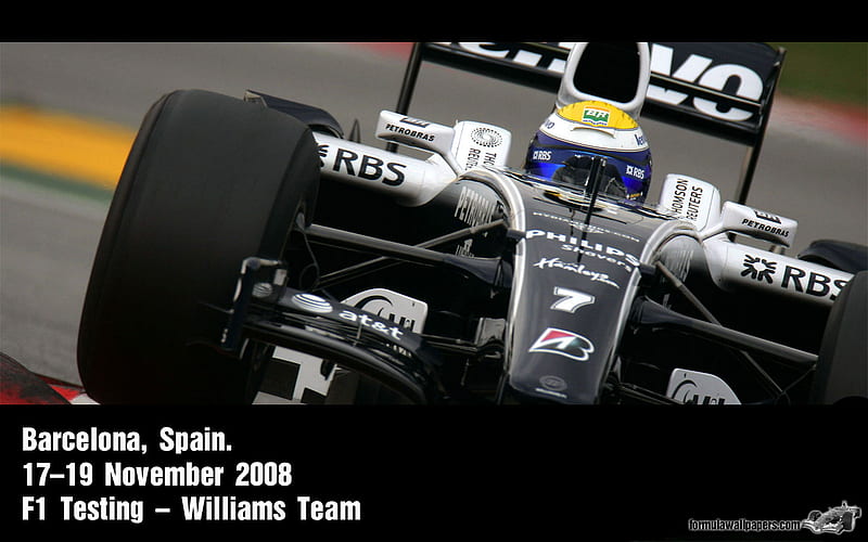 Racing in Spain, track, racecar, formulaone, slick, person, black, tires, fast, HD wallpaper