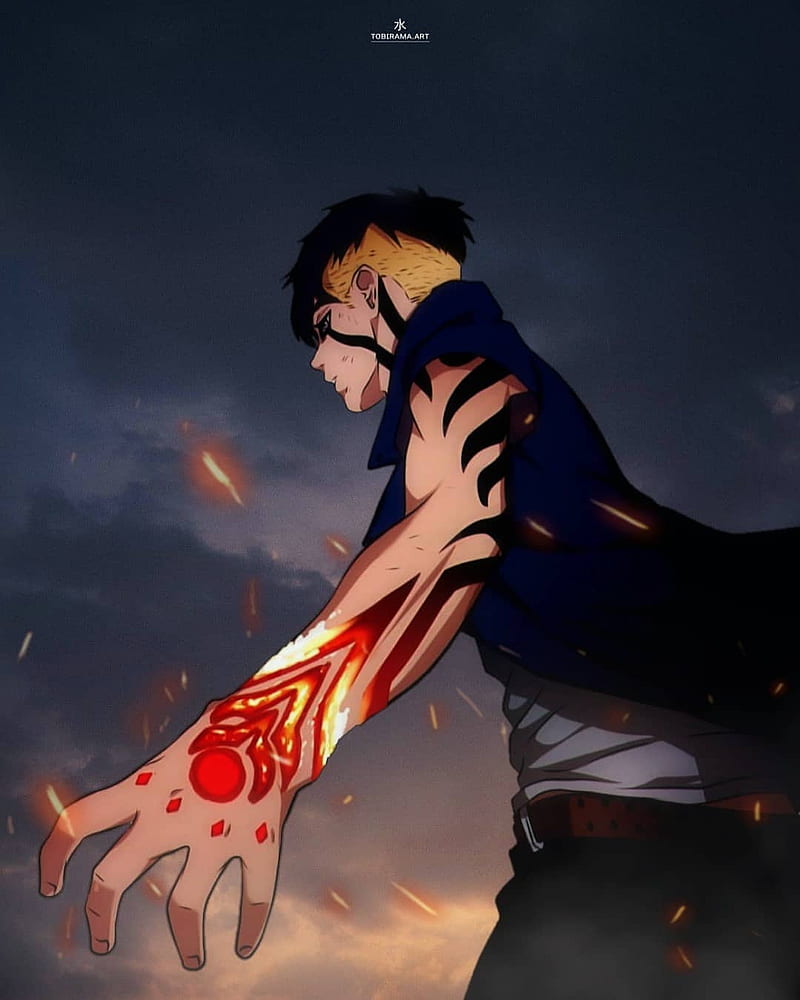 Boruto Karma mark, phone, lock, naruto, kawaki, curse mark, HD phone  wallpaper