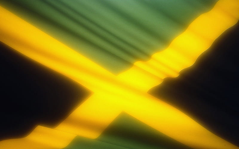 Jamaica, symbol, texture, country, flag, HD wallpaper