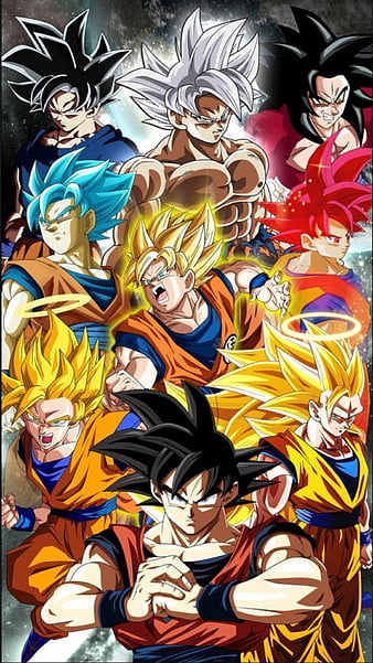 Goku - All SSJ - Wallpaper  Dbz wallpapers, Dragon ball