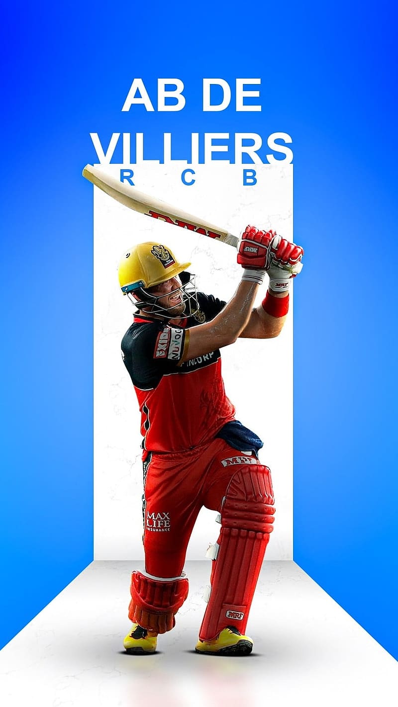 Ab De Villiers In Rcb Jersey, ab de villiers, south african cricketer, mr 360, HD phone wallpaper