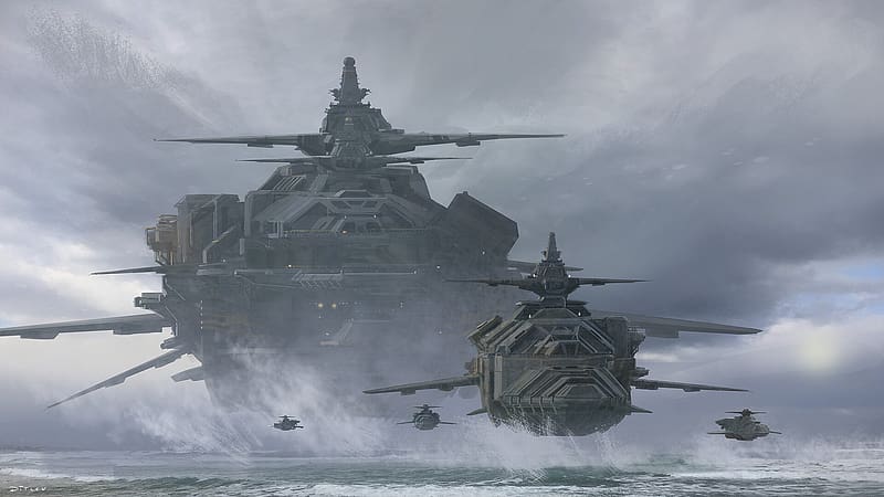 Battleship, Sci Fi, Vehicle, HD wallpaper | Peakpx