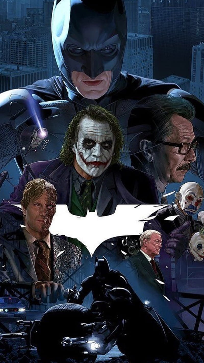 the dark knight joker face wallpaper