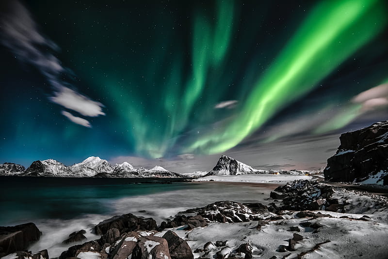 Nothern Lights Time Lapse , northern-lights, aurora, time-lapse, nature, HD wallpaper