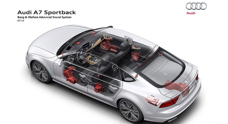 2015 Audi A7 Sportback Bang & Olufsen Sound System , car, HD wallpaper