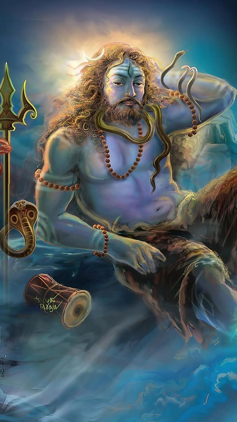 Bholenath, Animated, lord, god, mahadev, HD phone wallpaper | Peakpx