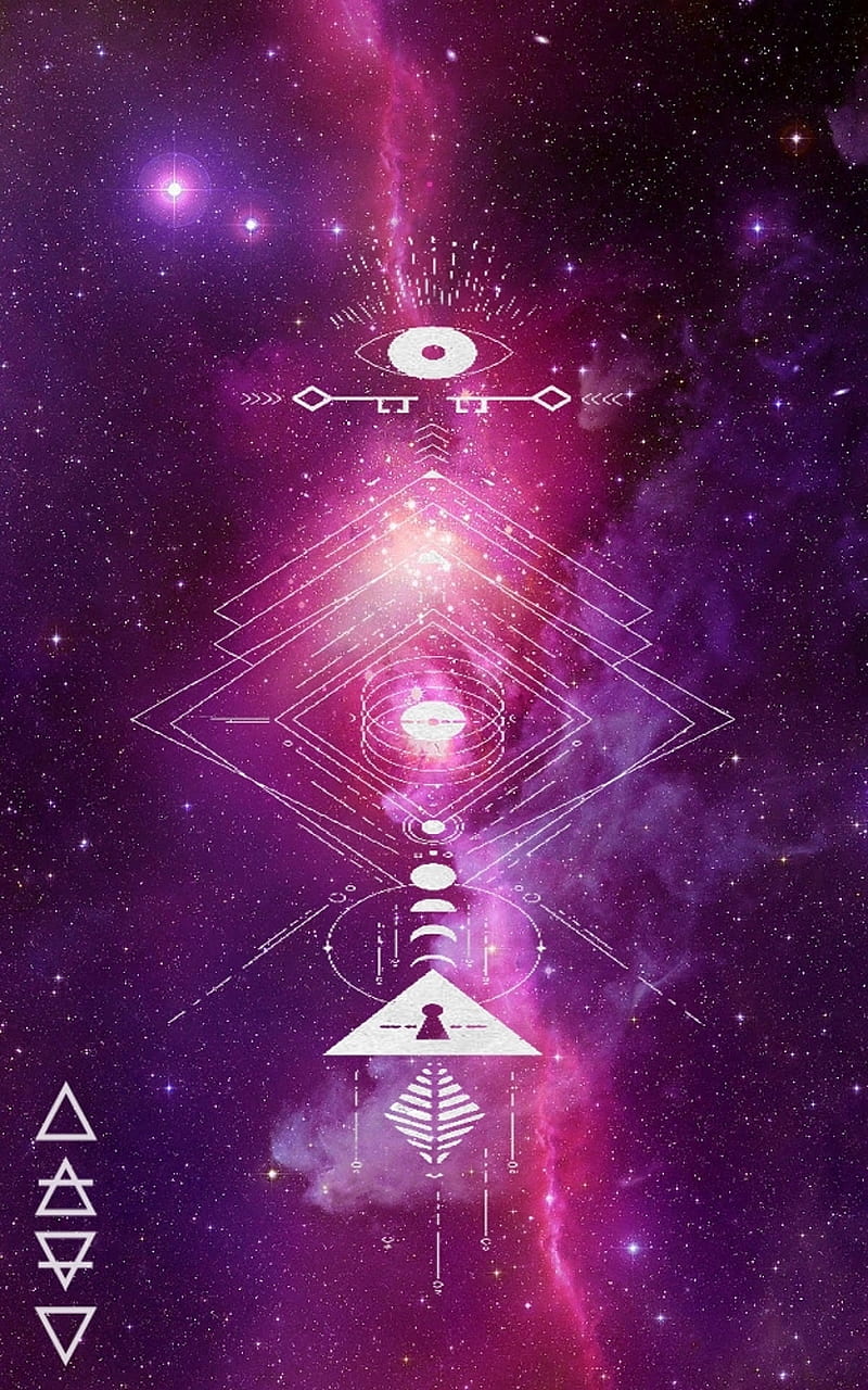 All Seeing Eye, astrology, galexy, nebula, occult, pagan, space, stars, universe, wiccan, HD phone wallpaper