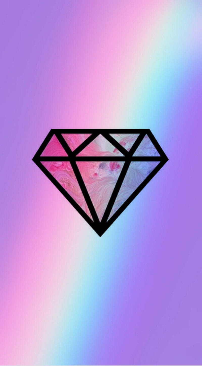 Tumblr diamond, colors, diamonds, HD phone wallpaper