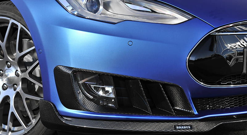 2015 BRABUS ZERO EMISSION based on Tesla Model S - Front Bumper , car, HD wallpaper