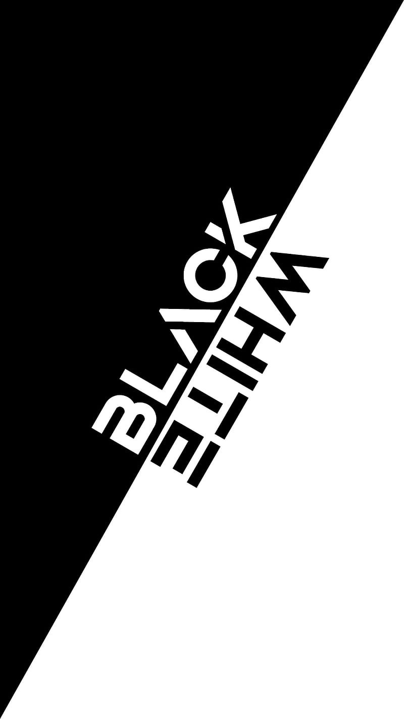B and W, black, flat, iphone, logo, logos, white, HD phone wallpaper