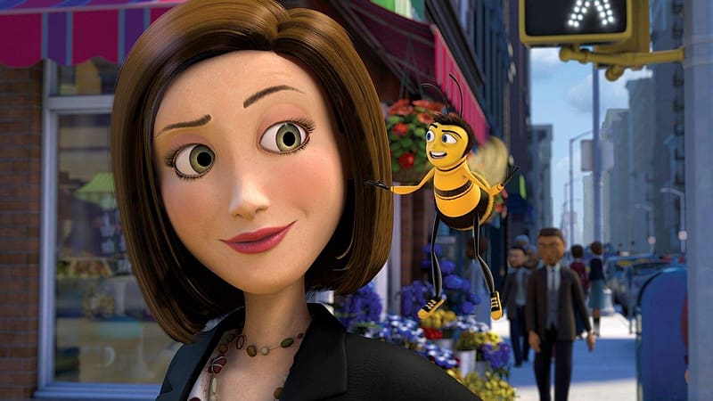 Bee Movie, bee, insect, woman, movie, HD wallpaper