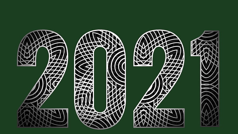 2021 In Green Background Happy New Year 2021, HD wallpaper | Peakpx