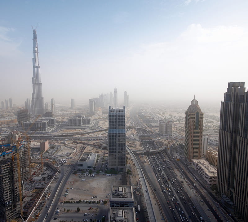 Burj Dubai, gorgeous city, sky scrapers, towers, uae, HD wallpaper